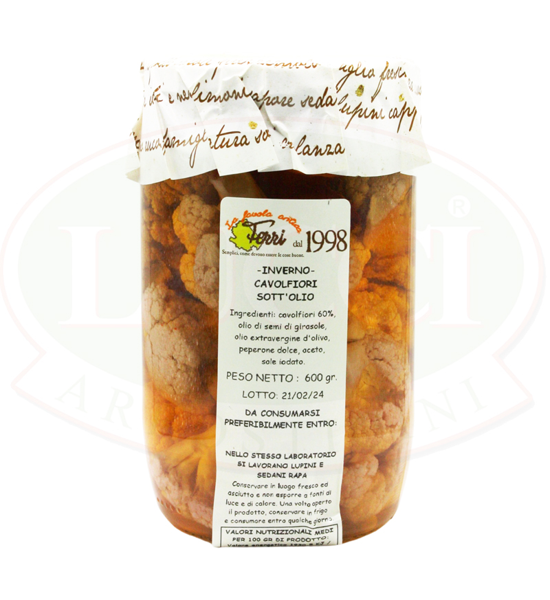Cavolfiori sott'olio 600g