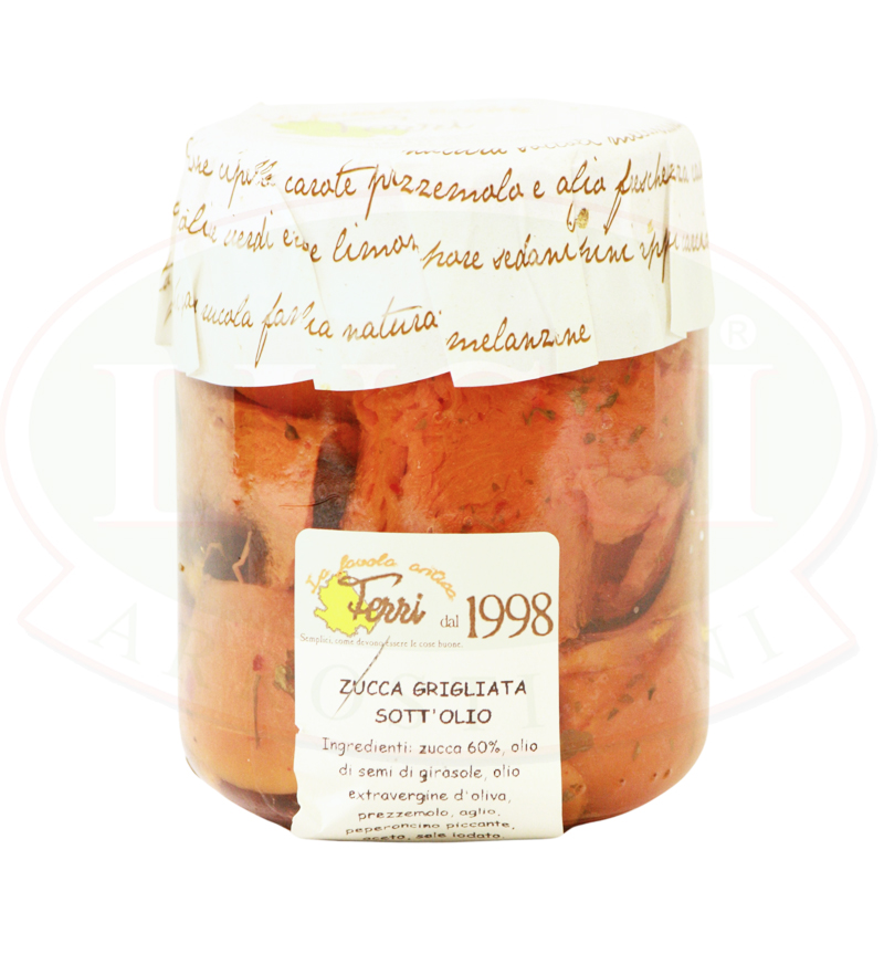 Zucca grigliata sott'olio 330g.